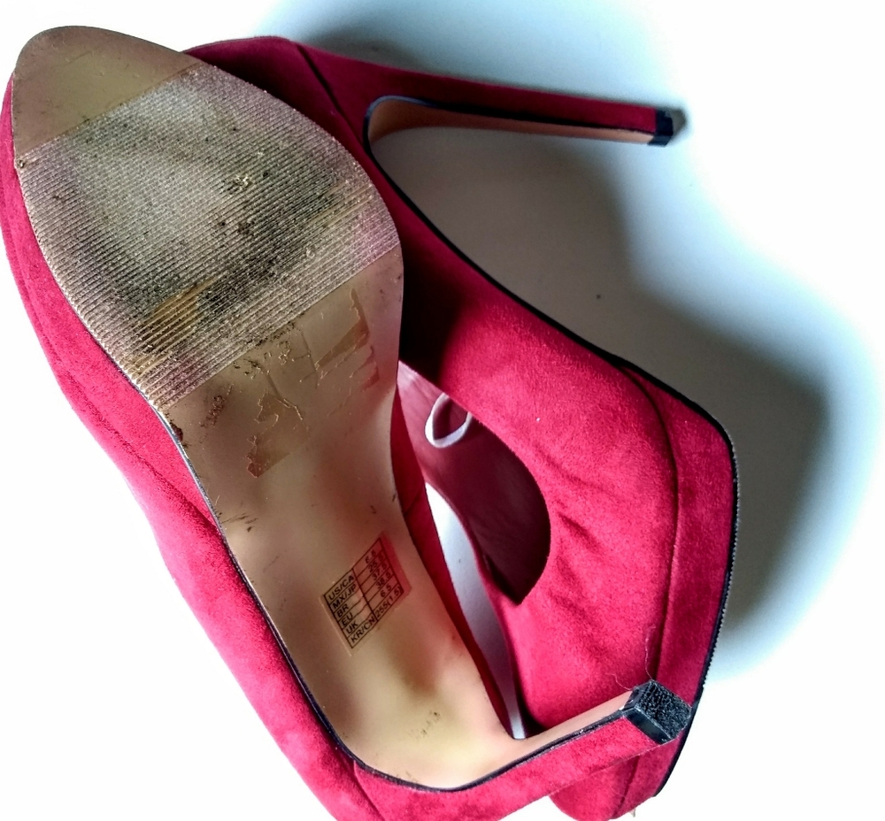 Ruby Red Platform Pumps - Picture 12 of 16